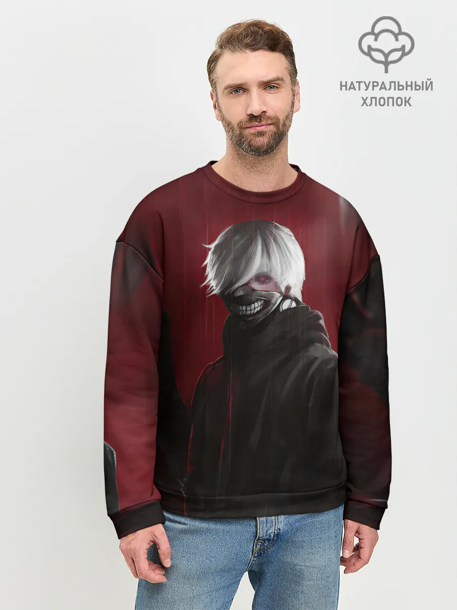 Мужской свитшот базовый / TOKYO GHOUL | ТОКИЙСКИЙ ГУЛЬ ЩЮПАЛЬЦА