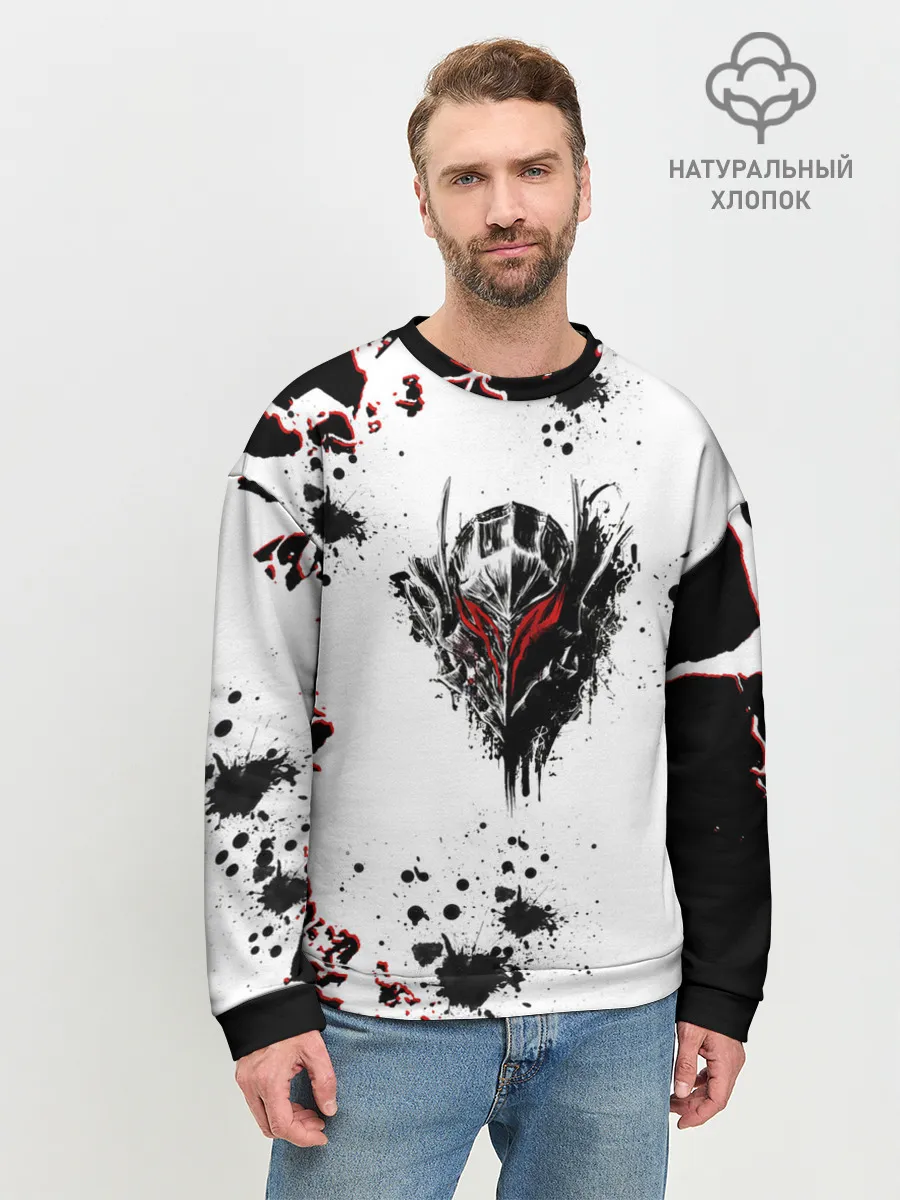 Мужской свитшот базовый / Берсерк черная маска.