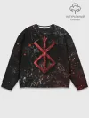 Мужской свитшот базовый / BERSERK LOGO GRUNGE RED