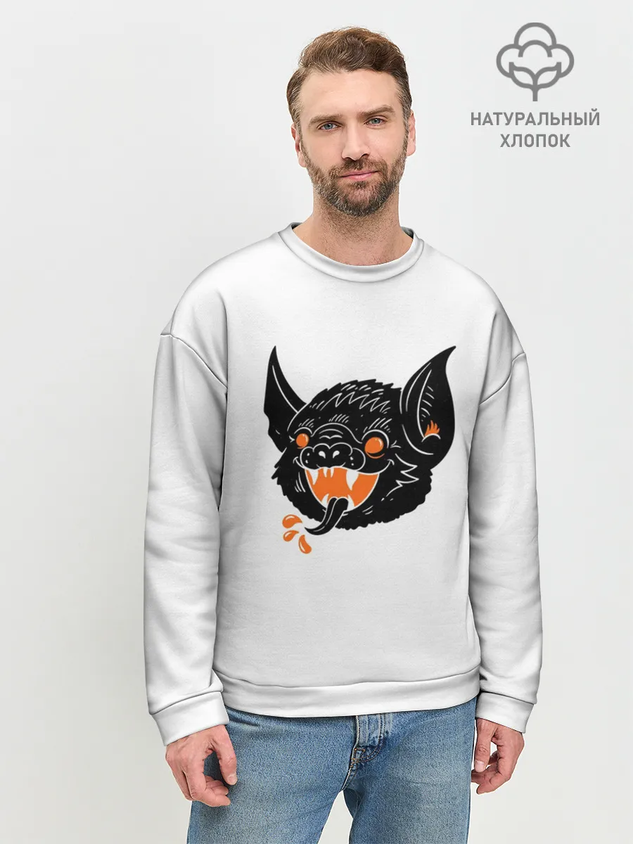 Мужской свитшот базовый / Черная Летучая Мышь