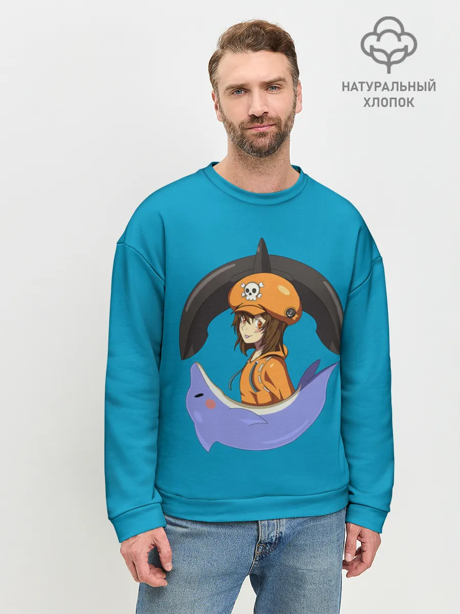 Мужской свитшот базовый / Мэй с дельфином