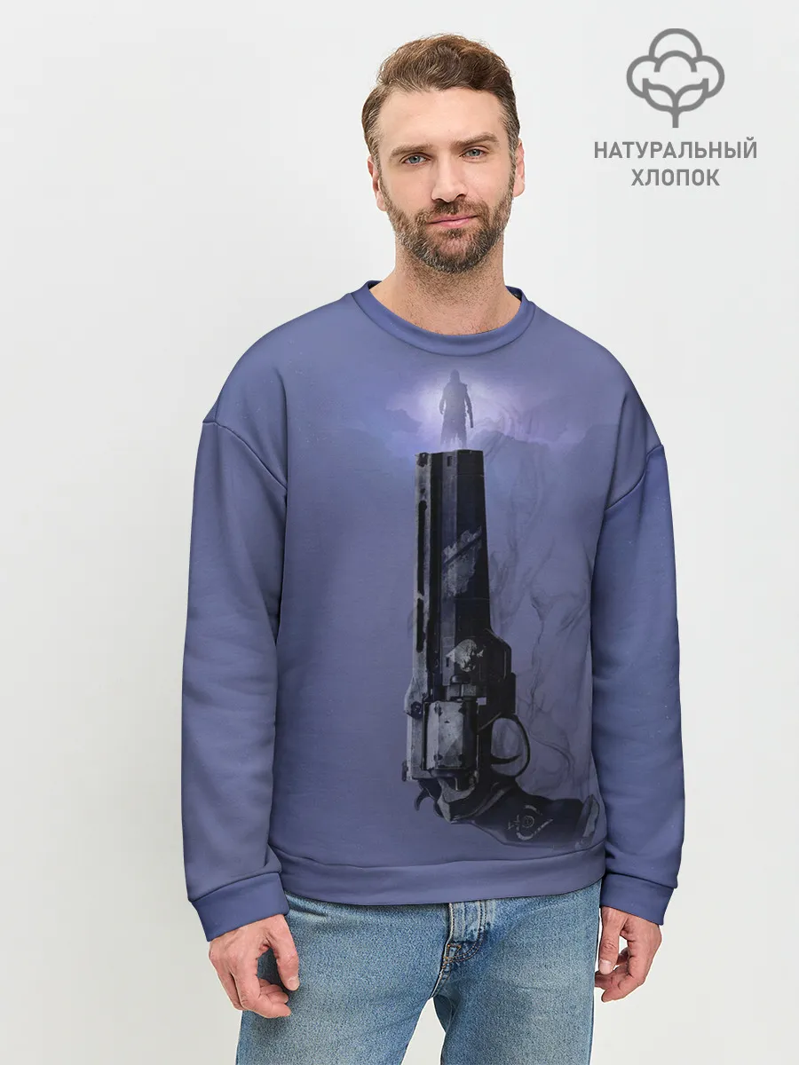 Мужской свитшот базовый / DESTINY 2 КЕЙД 6 И ЕГО РЕВОЛЬВЕР