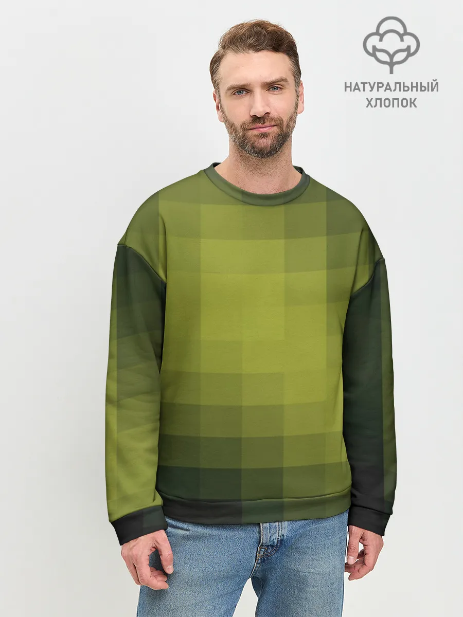Мужской свитшот базовый / Милитари мозаика