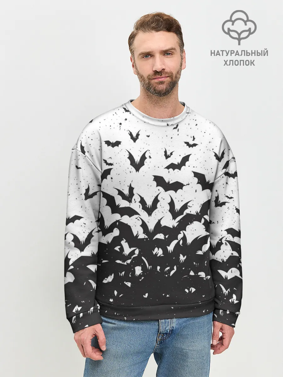 Мужской свитшот базовый / Летучие кровососы