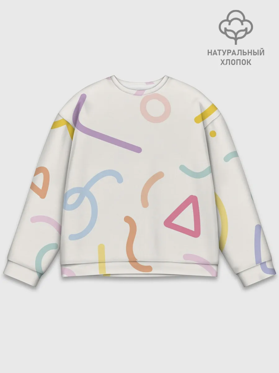 Мужской свитшот базовый / Разные линии