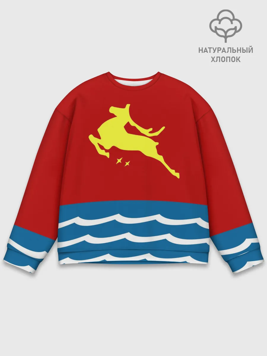 Мужской свитшот базовый / Герб Магадана