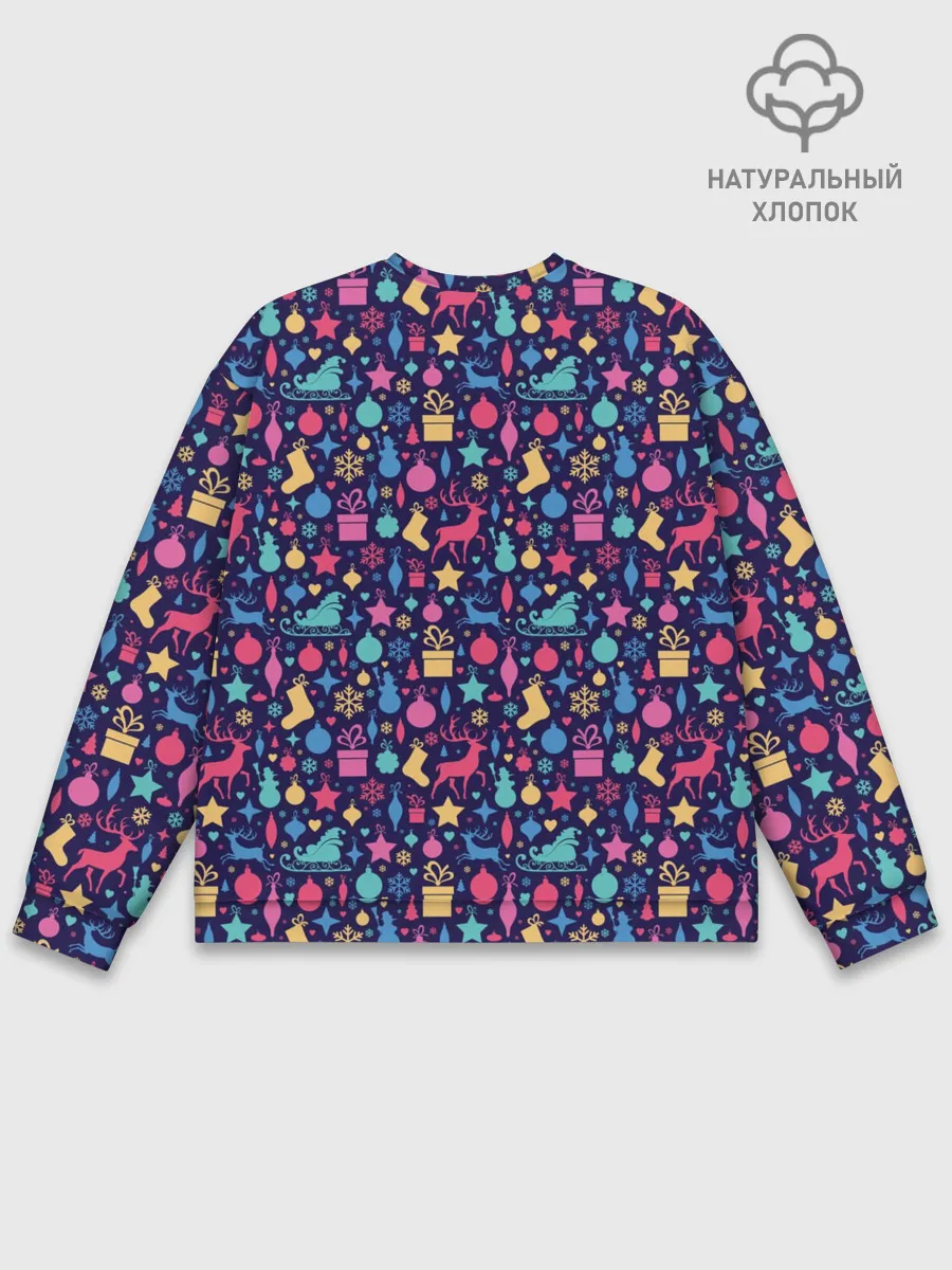 Мужской свитшот базовый / Новогодние Игрушки и Украшения