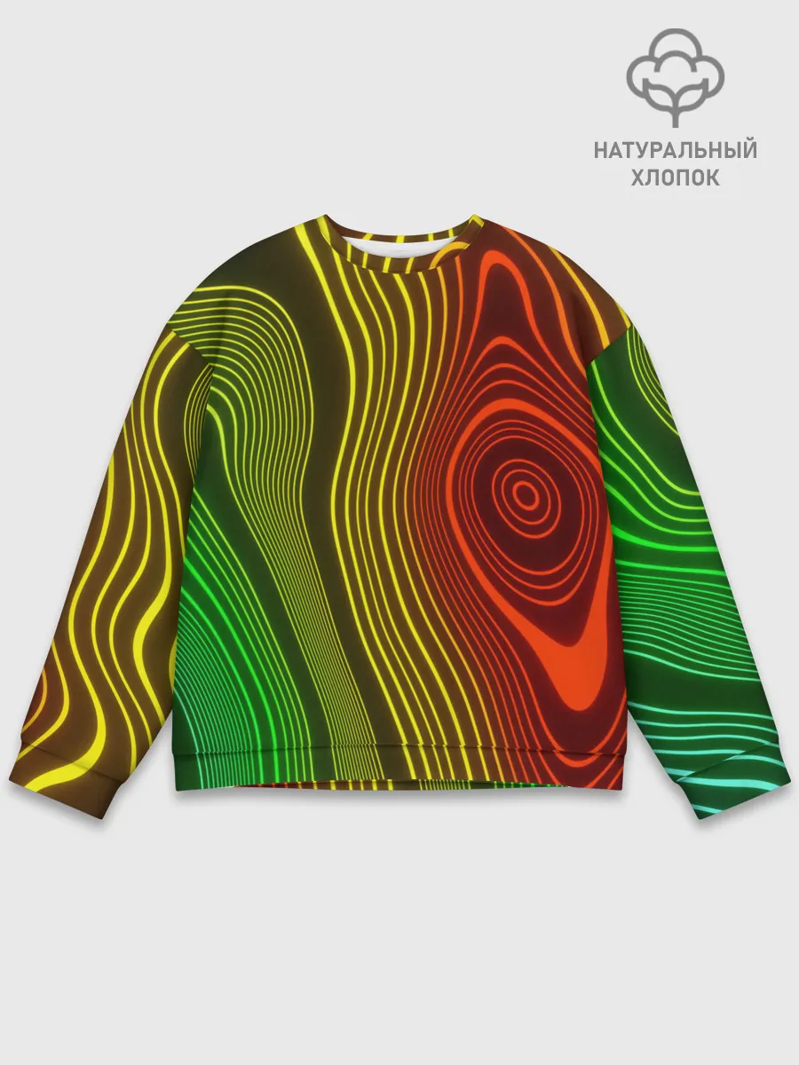 Мужской свитшот базовый / КАРТОГРАФИЧЕСКАЯ ПРОЕКЦИЯ