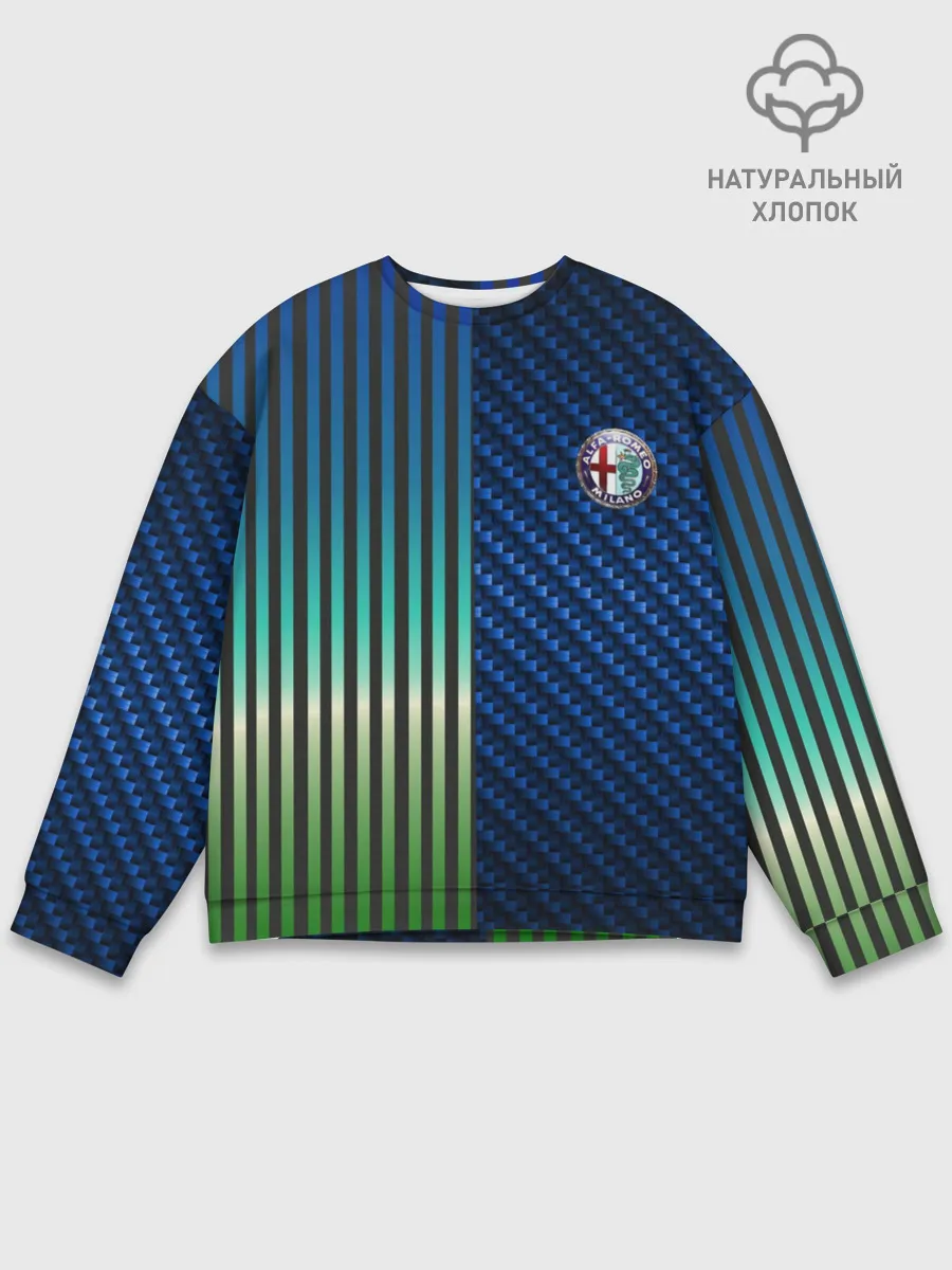 Мужской свитшот базовый / Фантазия на тему Alfa-Romeo