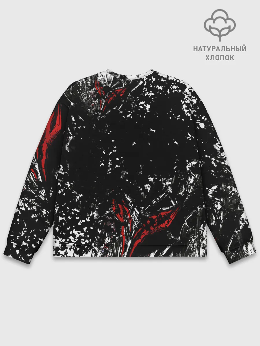 Мужской свитшот базовый / Берсерк Черная маска