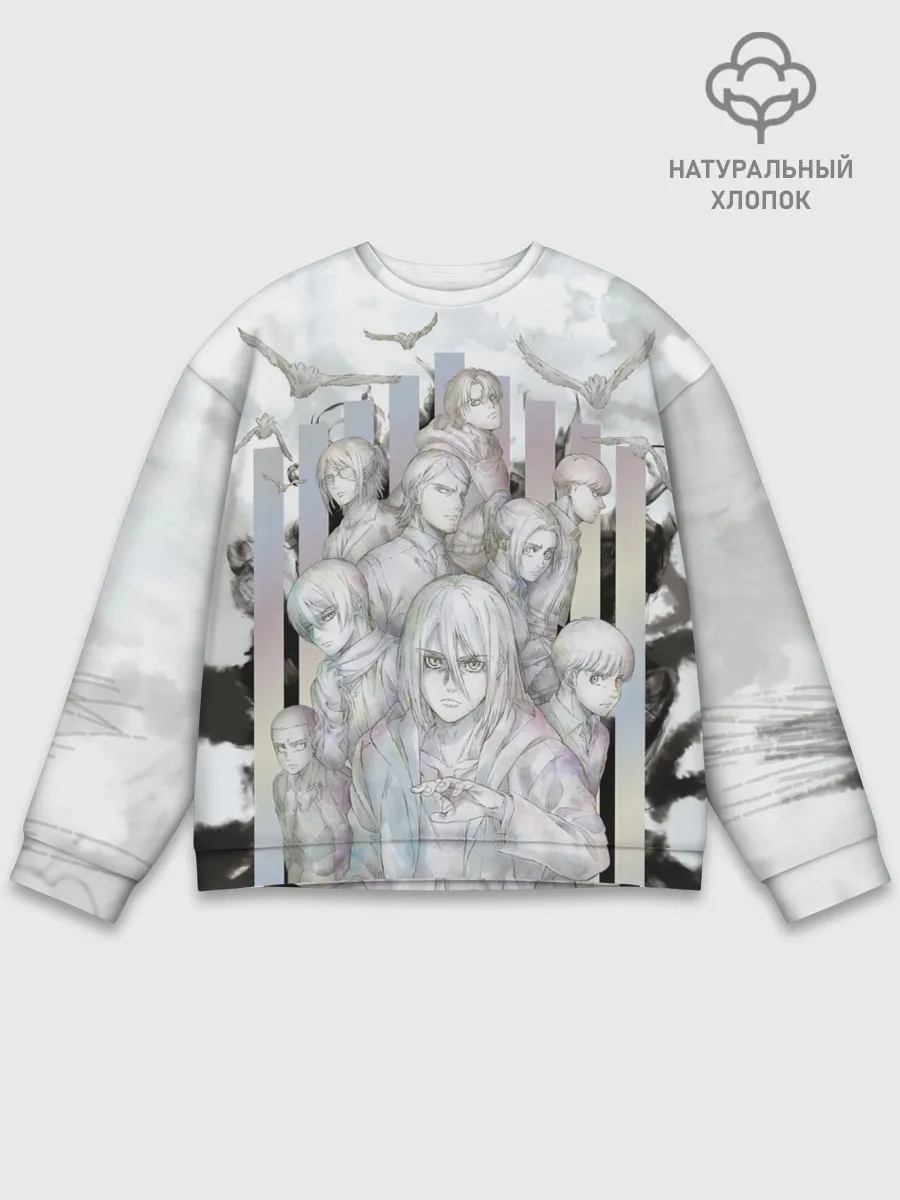 Мужской свитшот базовый / Эрен и Воины Парадиза