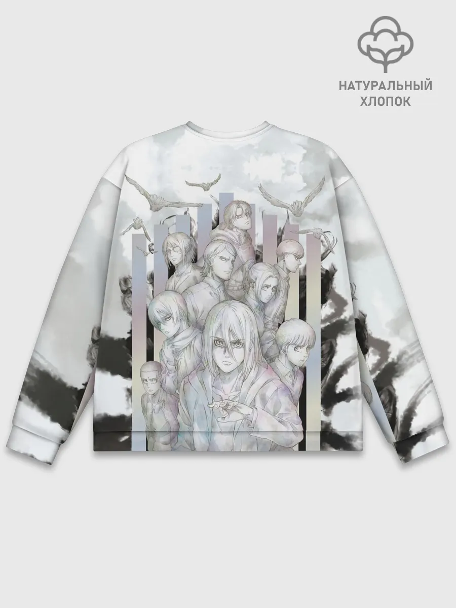 Мужской свитшот базовый / Эрен и Воины Парадиза