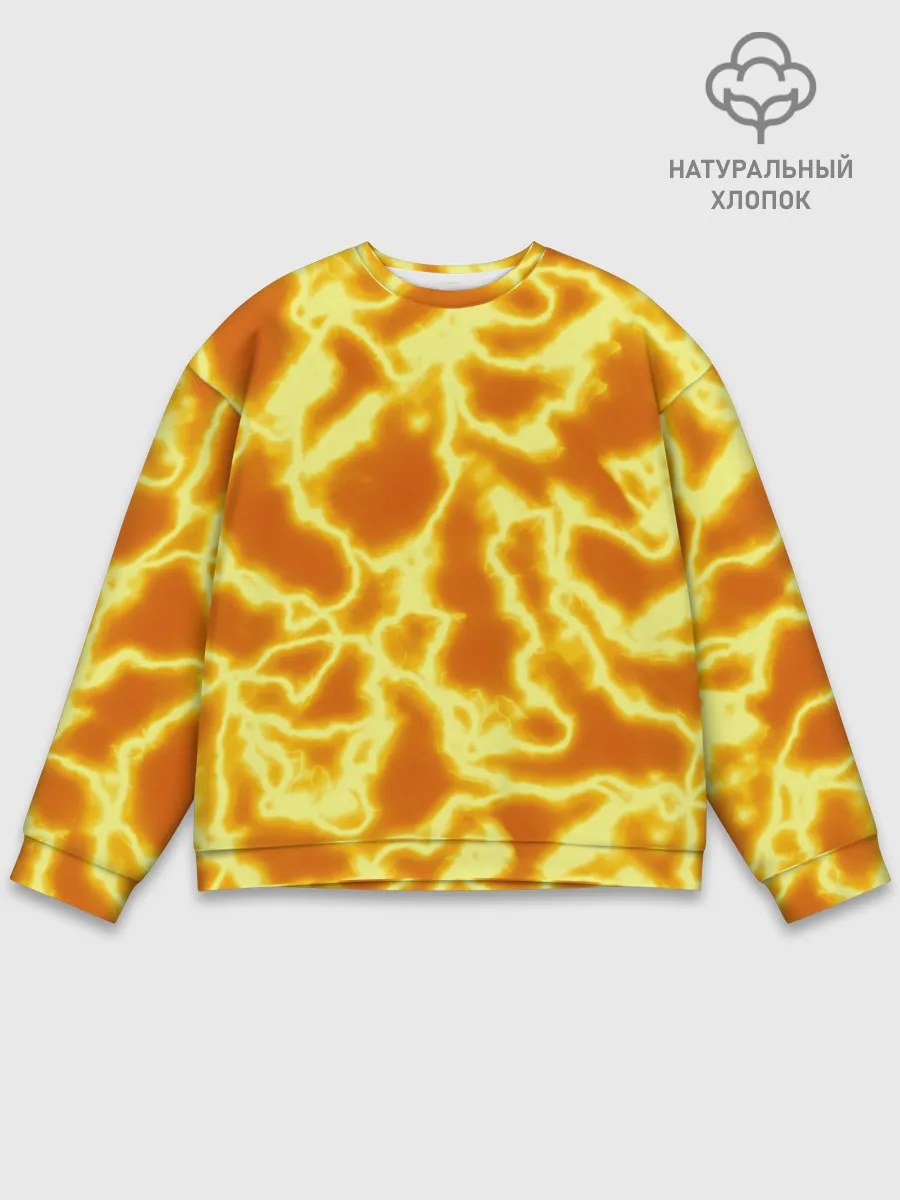 Мужской свитшот базовый / Огненная вспышка