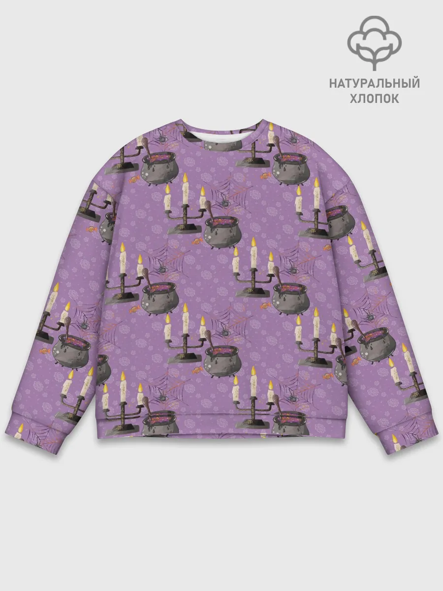 Мужской свитшот базовый / Хэллоуин Свечи