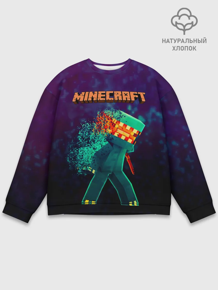 Мужской свитшот базовый / Minecraft АНАРХИЯ