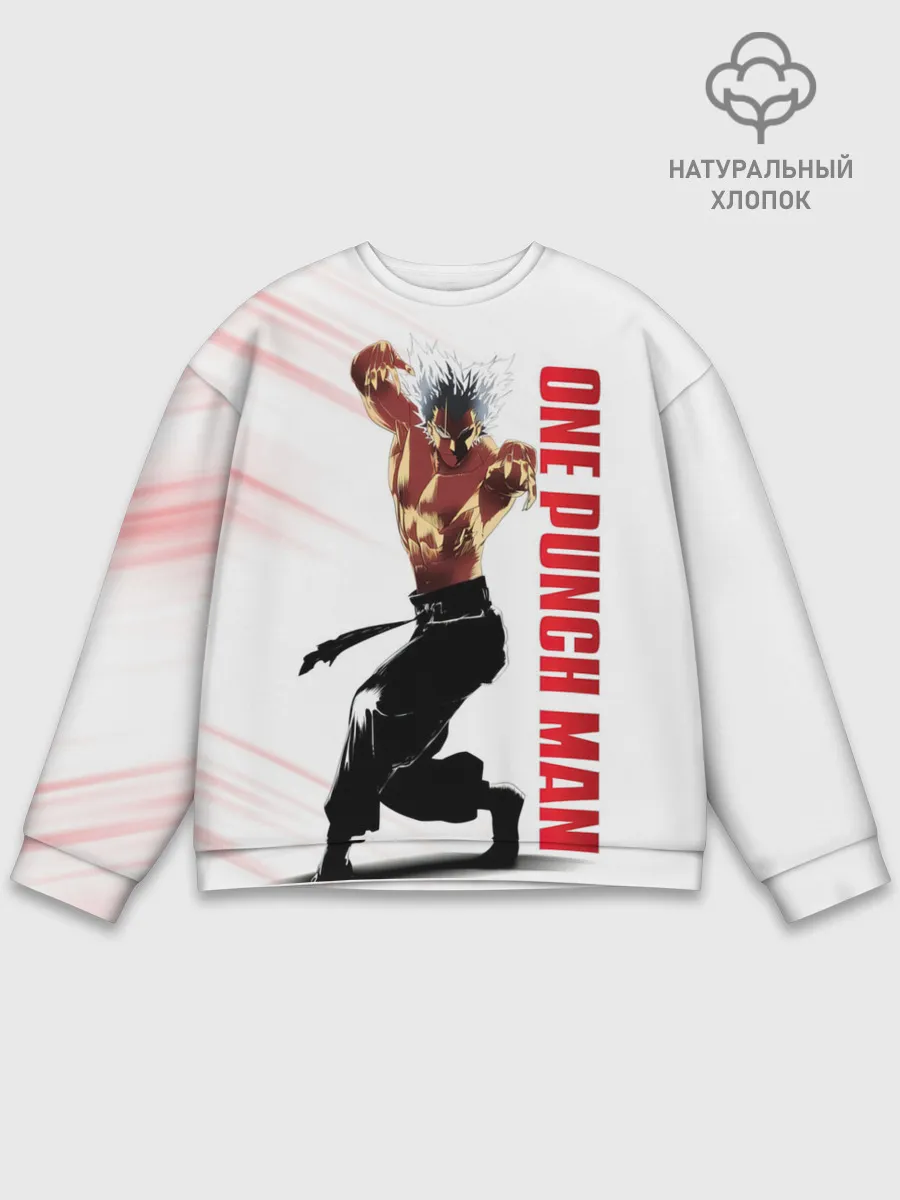 Мужской свитшот базовый / Гароу из One Punch-Man