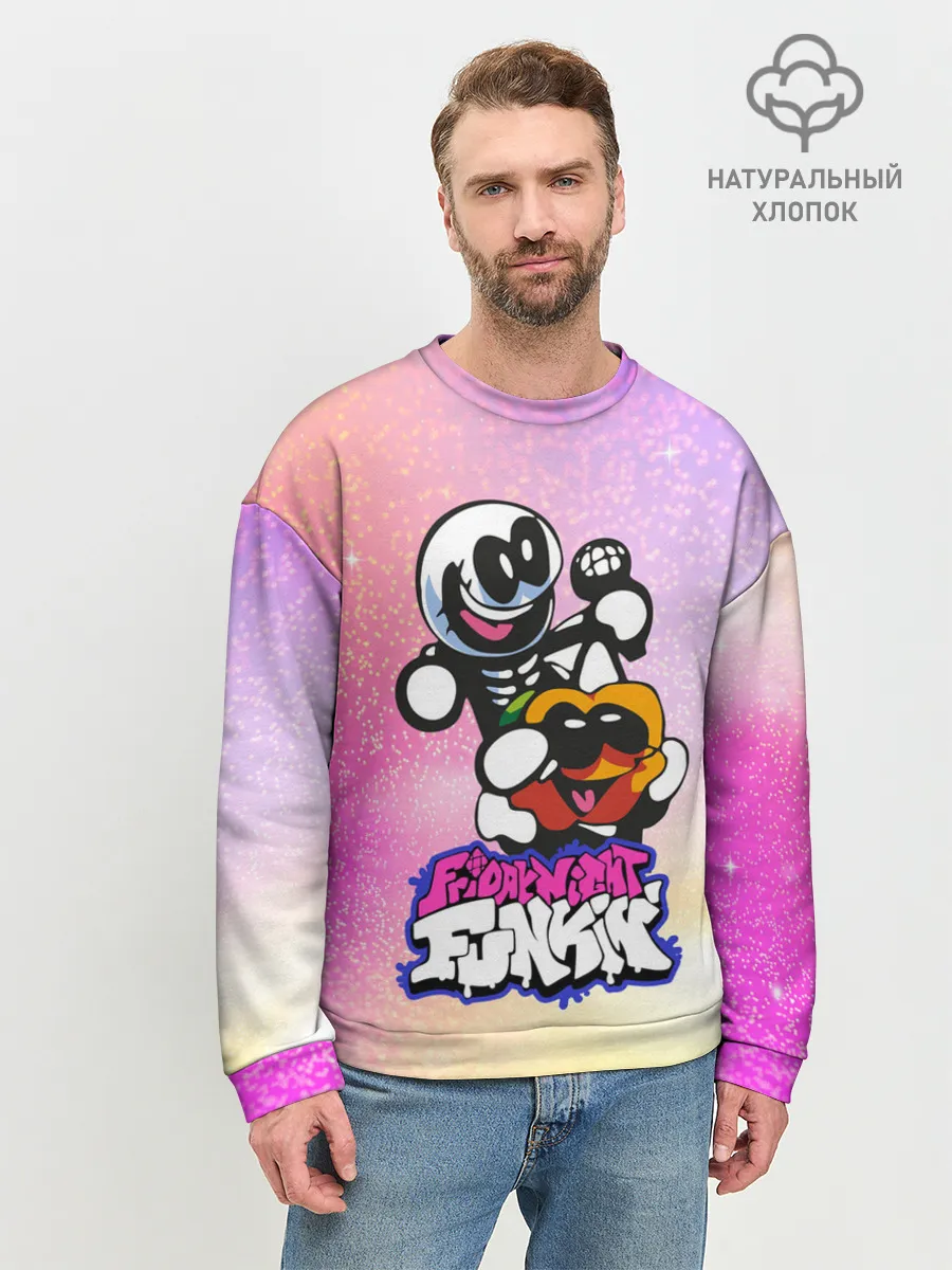 Мужской свитшот базовый / Skid and Pump | Friday Night Funkin