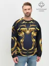 Мужской свитшот базовый / Золотой символ года Тигр