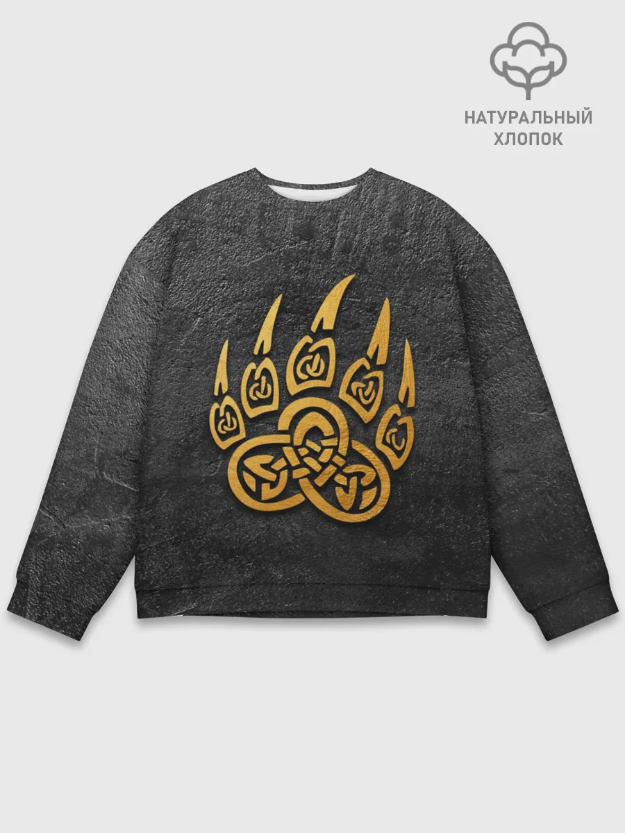 Мужской свитшот базовый / Золотая медвежья лапа