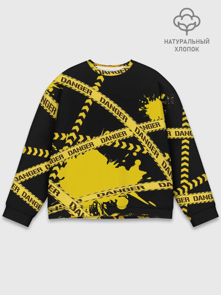 Мужской свитшот базовый / Лента DANGER