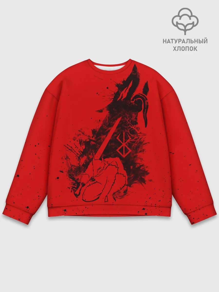 Мужской свитшот базовый / БЕРСЕРК ГАТС С МЕЧОМ, ДОСПЕХИ