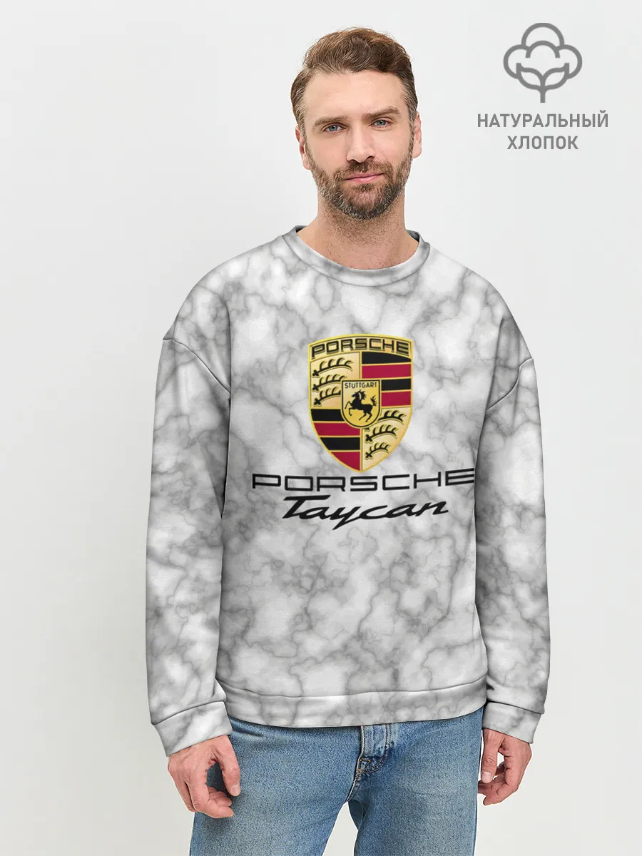Мужской свитшот базовый / [Porsche Taycan] - Как у Литвина