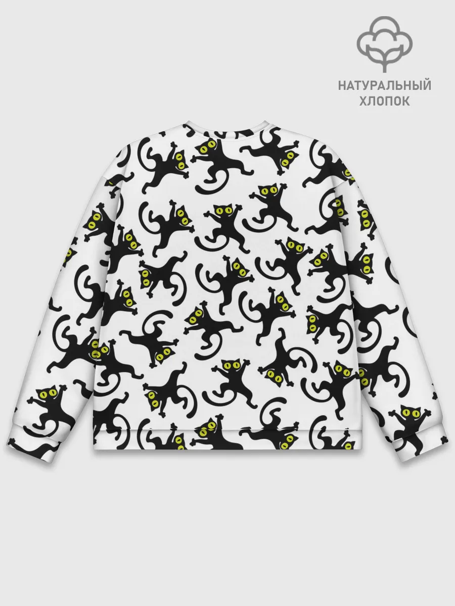 Мужской свитшот базовый / Танец котов