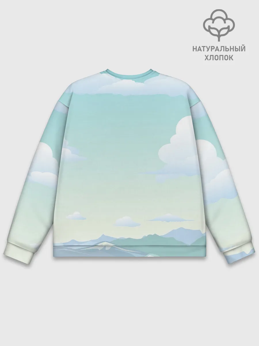 Мужской свитшот базовый / Чистая природа