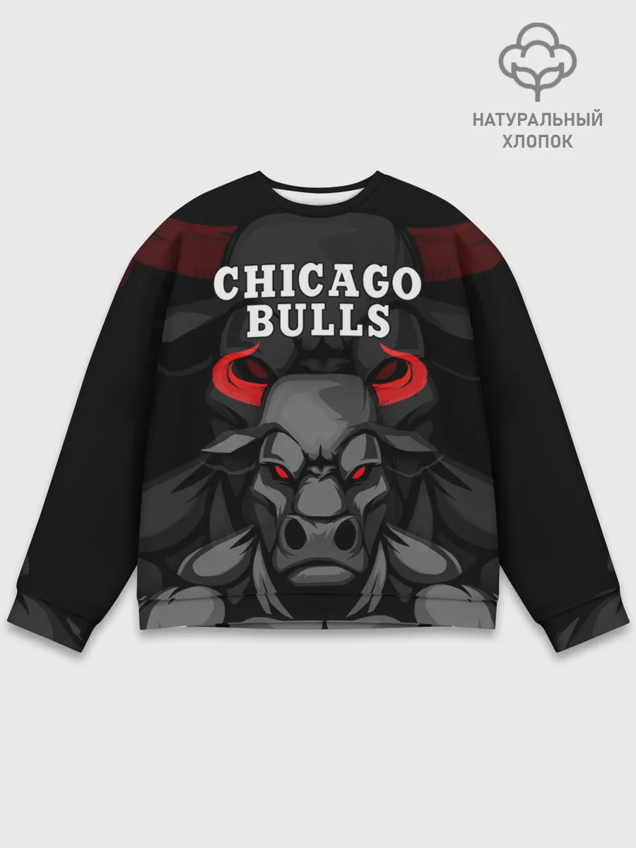 Мужской свитшот базовый / CHICAGO BULLS ЯРОСТНЫЙ БЫК