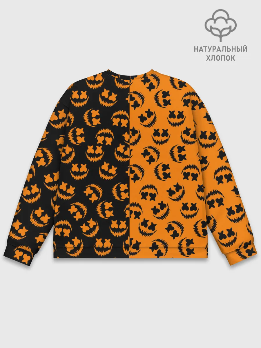Мужской свитшот базовый / УЛЫБКА ТЫКВЫ / ХЕЛЛОУИН
