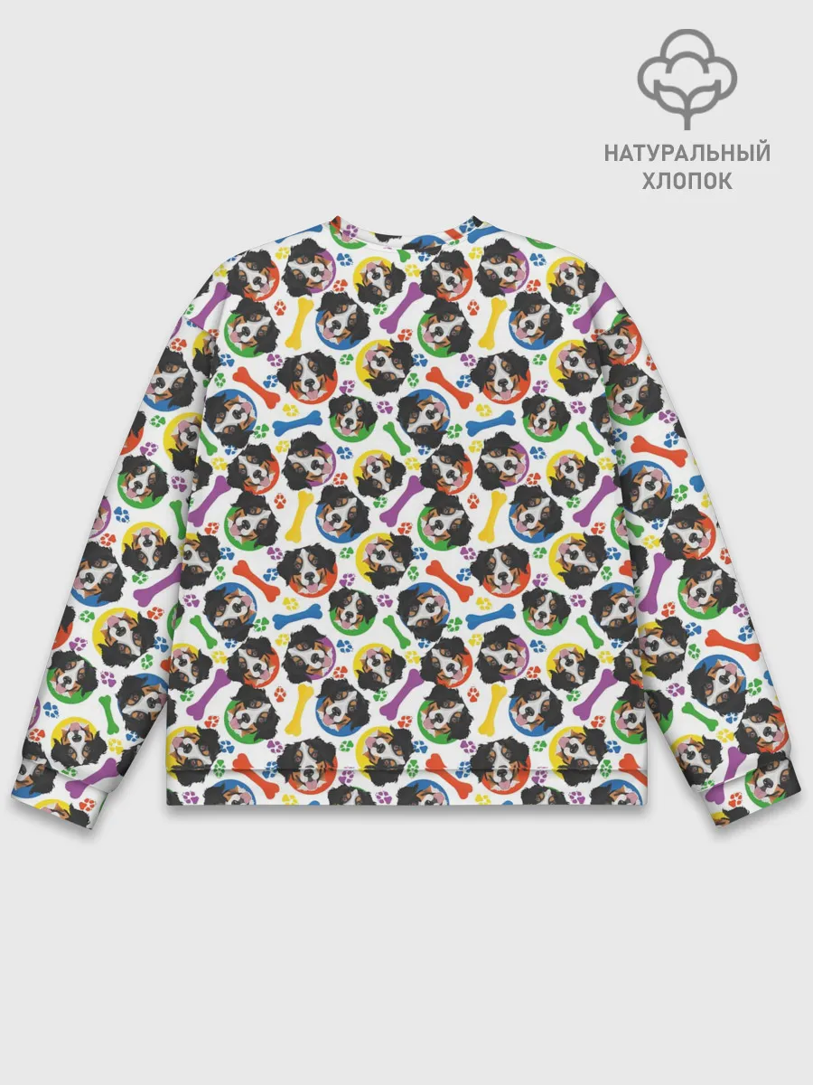 Мужской свитшот базовый / Бернский Зенненхунд