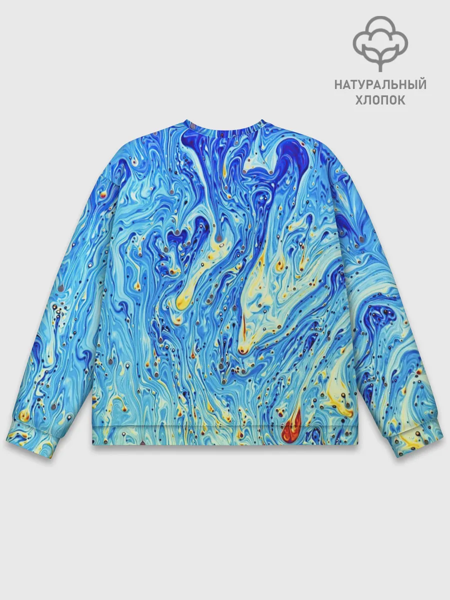 Мужской свитшот базовый / Сползающие краски