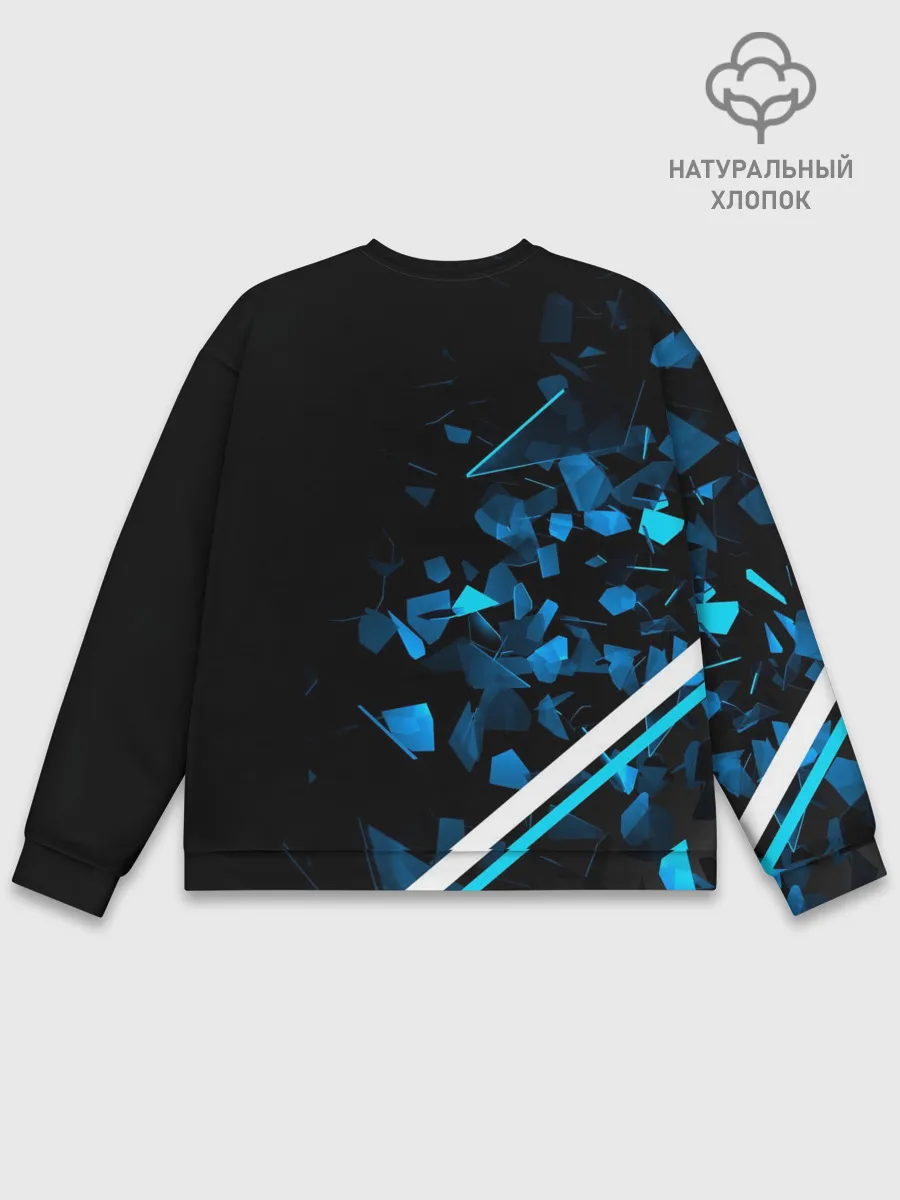 Мужской свитшот базовый / Mercedes AMG | Осколки стекла