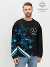 Мужской свитшот базовый / Mercedes AMG | Осколки стекла