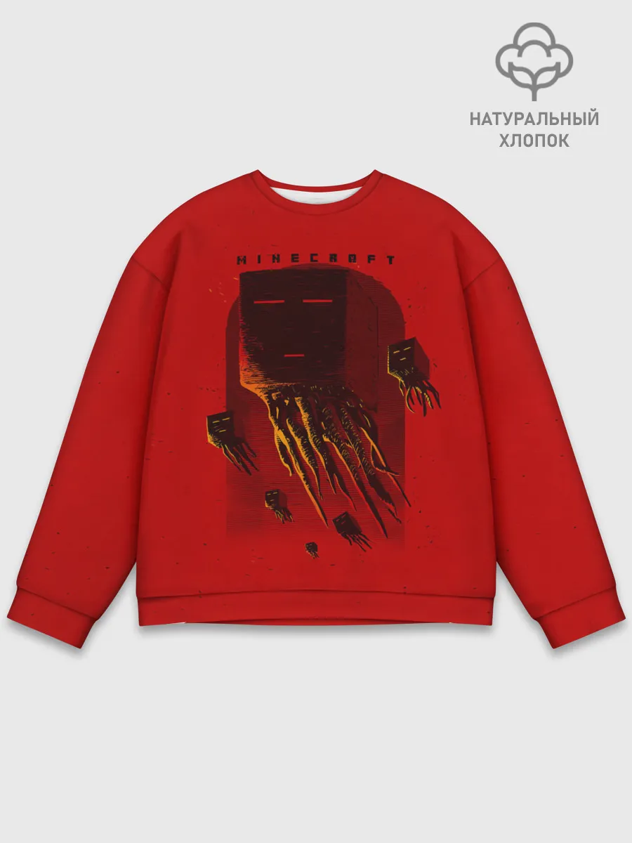 Мужской свитшот базовый / Гаст - Minecraft
