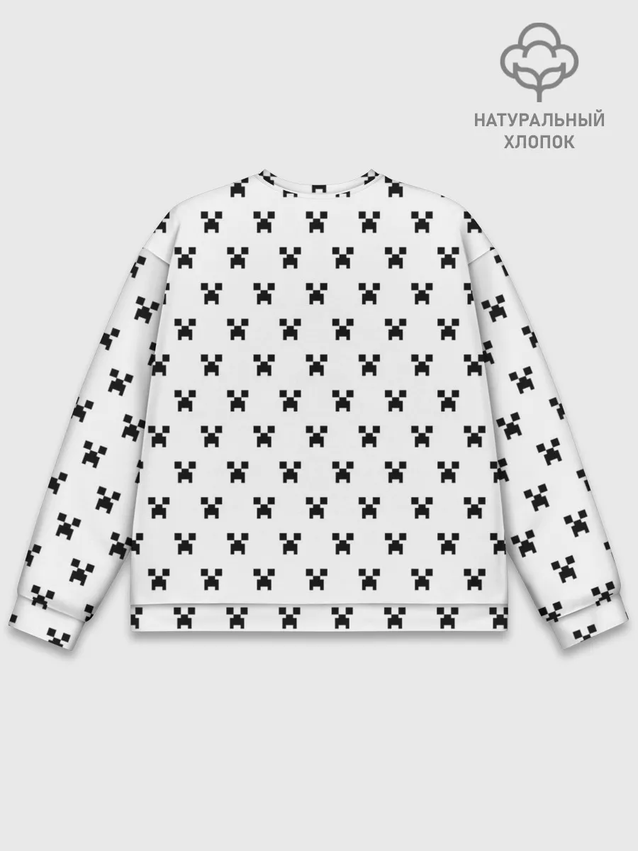 Мужской свитшот базовый / Внутреннее строение Крипера | Minecraft