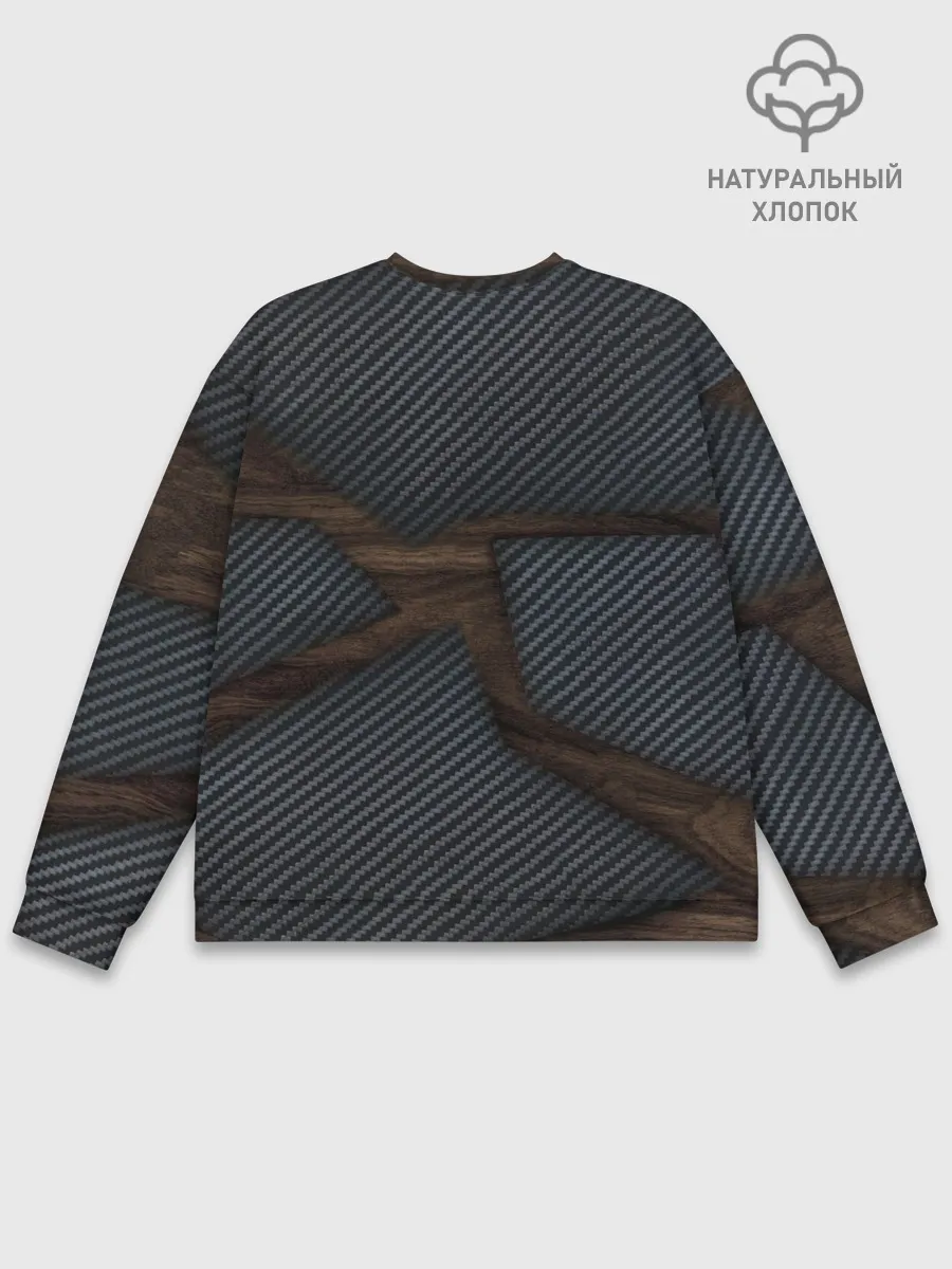 Мужской свитшот базовый / карбон в дереве