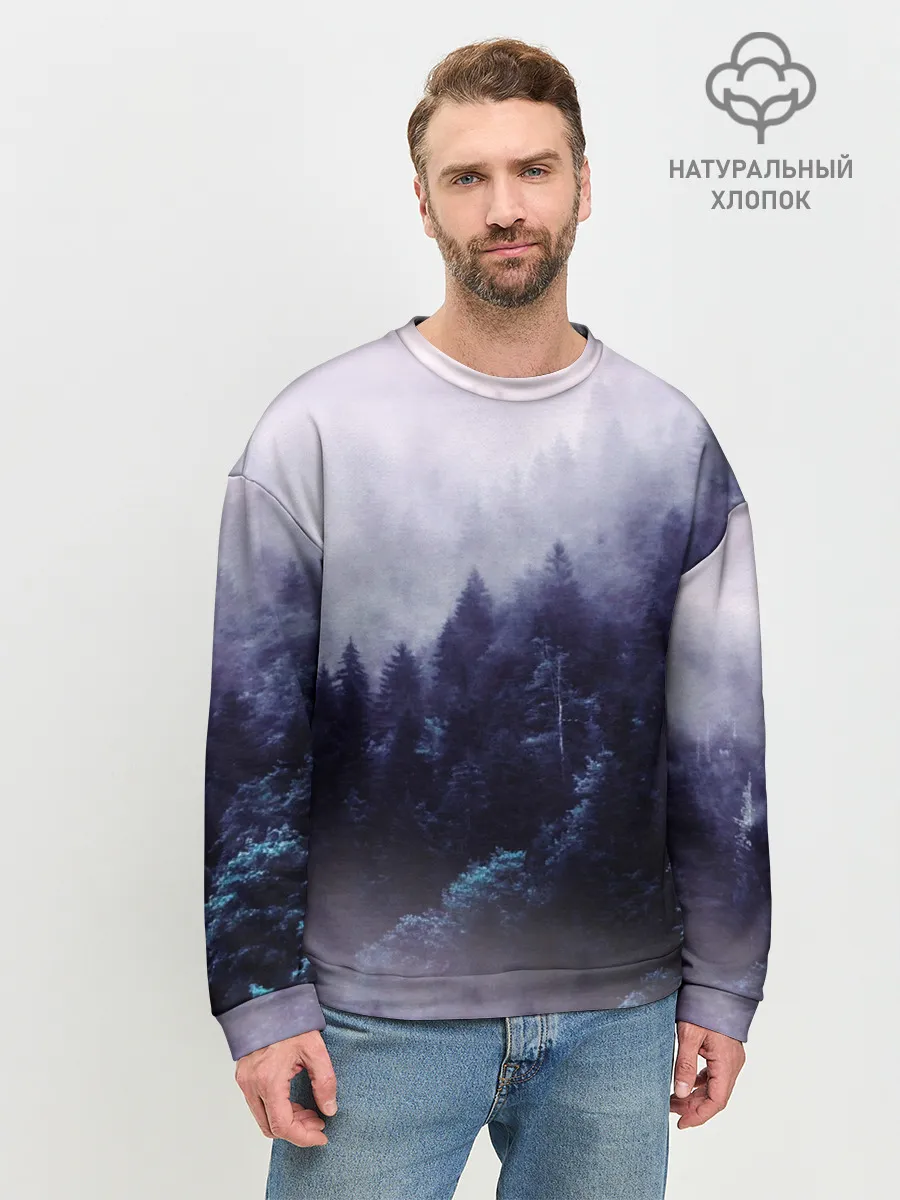 Мужской свитшот базовый / ЛЕСНОЙ ТУМАН