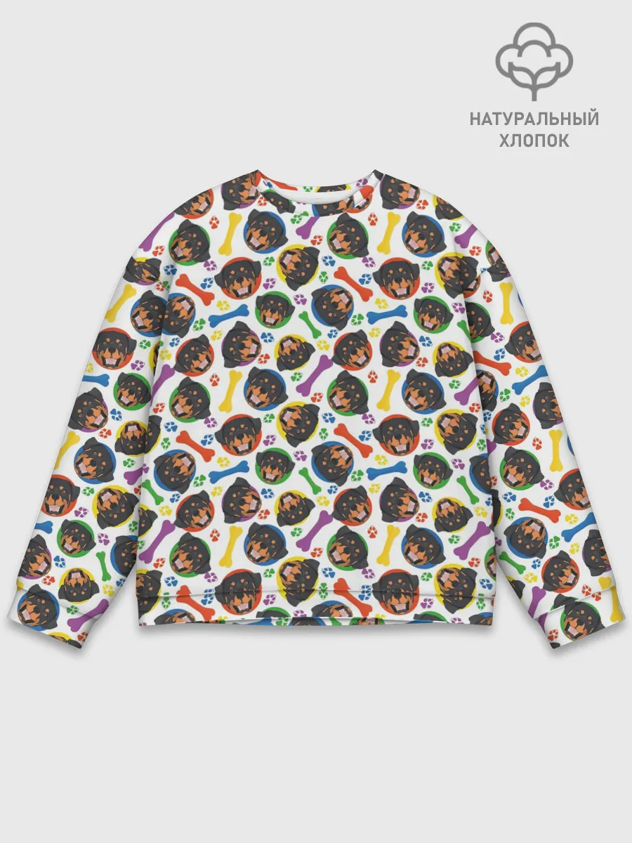 Мужской свитшот базовый / Ротвейлер