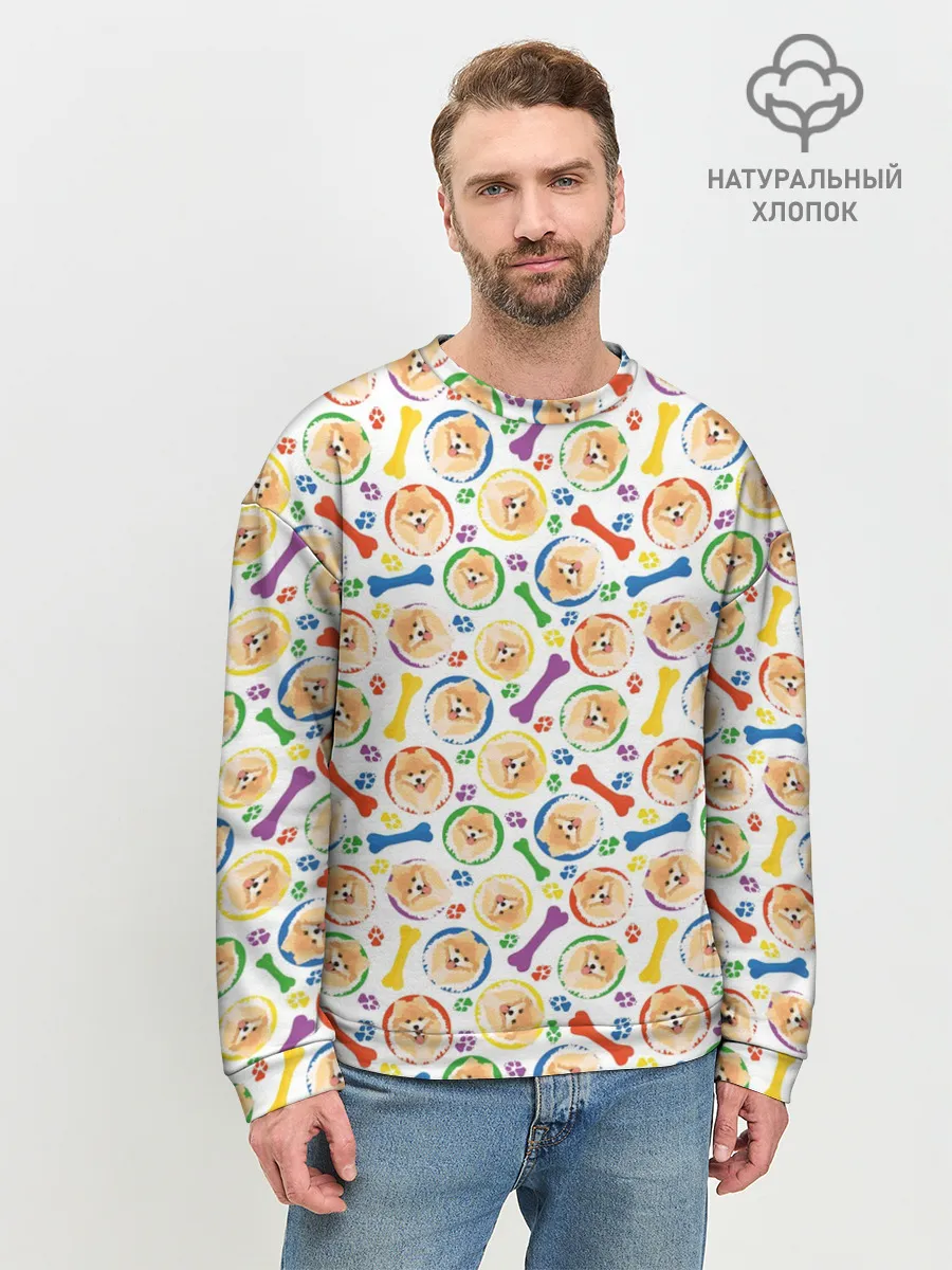 Мужской свитшот базовый / Чау-Чау