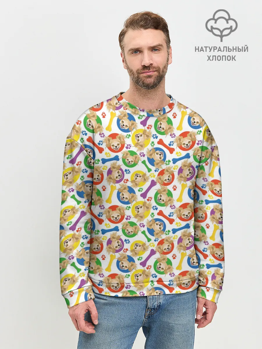 Мужской свитшот базовый / Чихуахуа