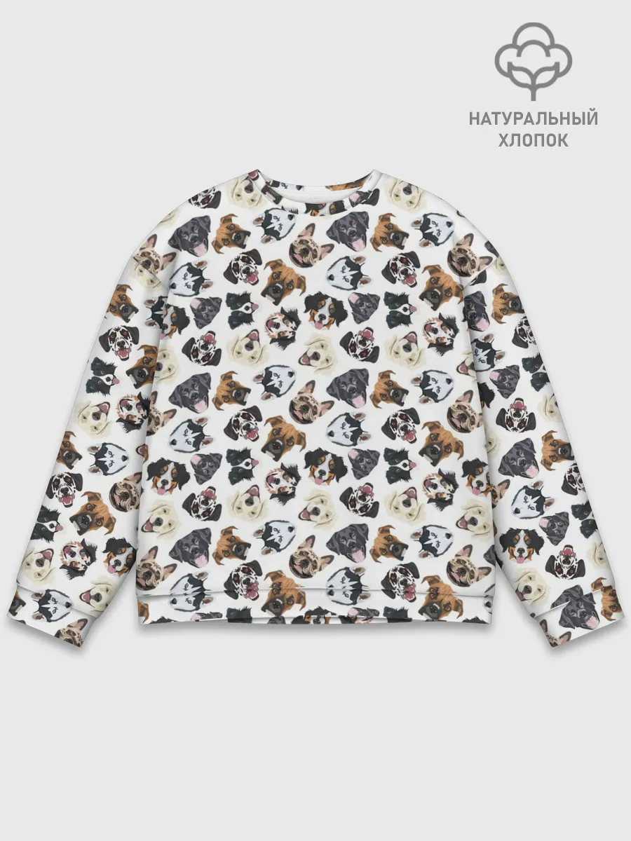 Мужской свитшот базовый / Разные Породы Собак