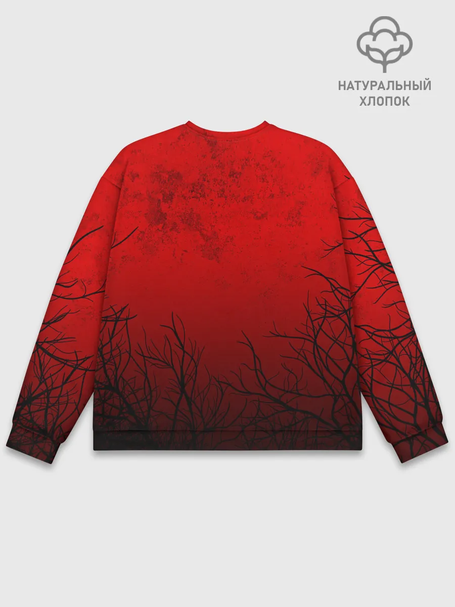 Мужской свитшот базовый / СИРЕНОГОЛОВЫЙ В ТЁМНОМ ЛЕСУ