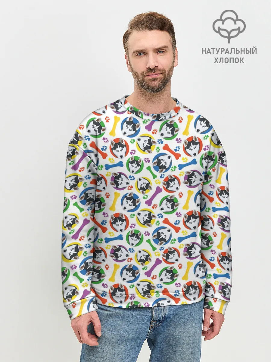 Мужской свитшот базовый / Хаски