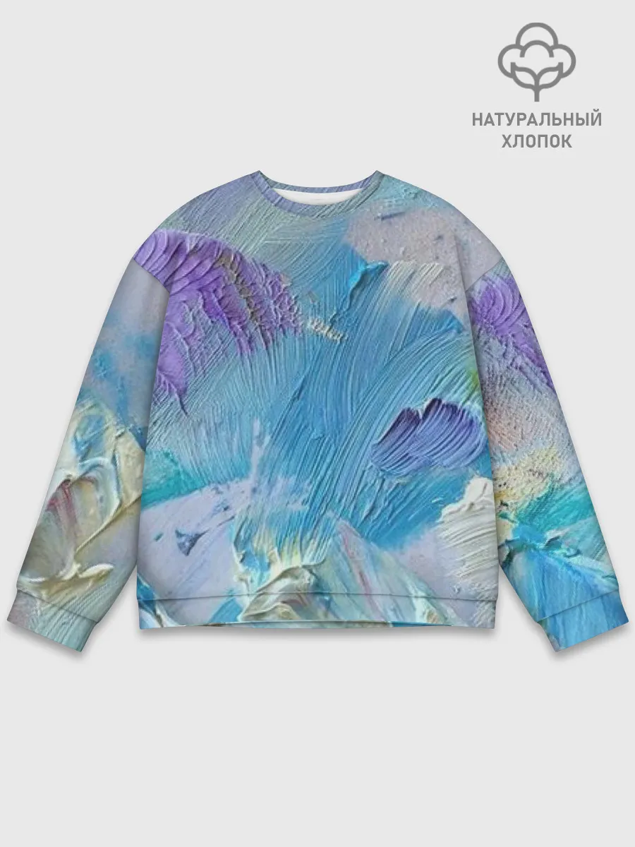 Мужской свитшот базовый / Оставленная краска