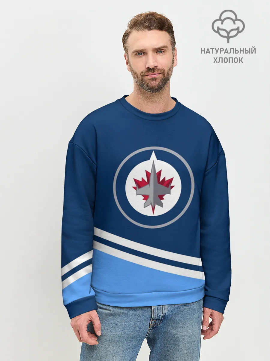 Мужской свитшот базовый / Виннипег Джетс