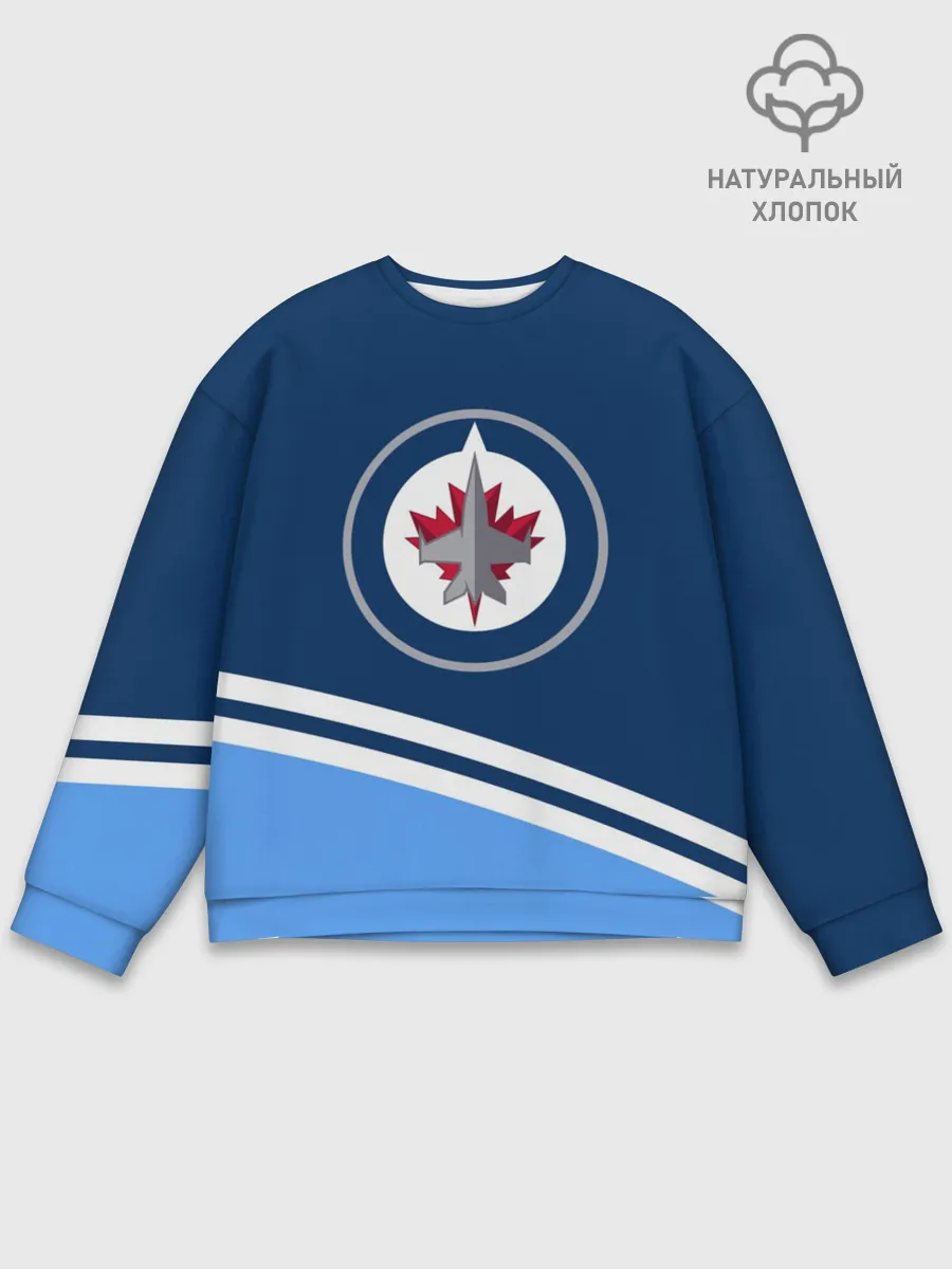 Мужской свитшот базовый / Виннипег Джетс
