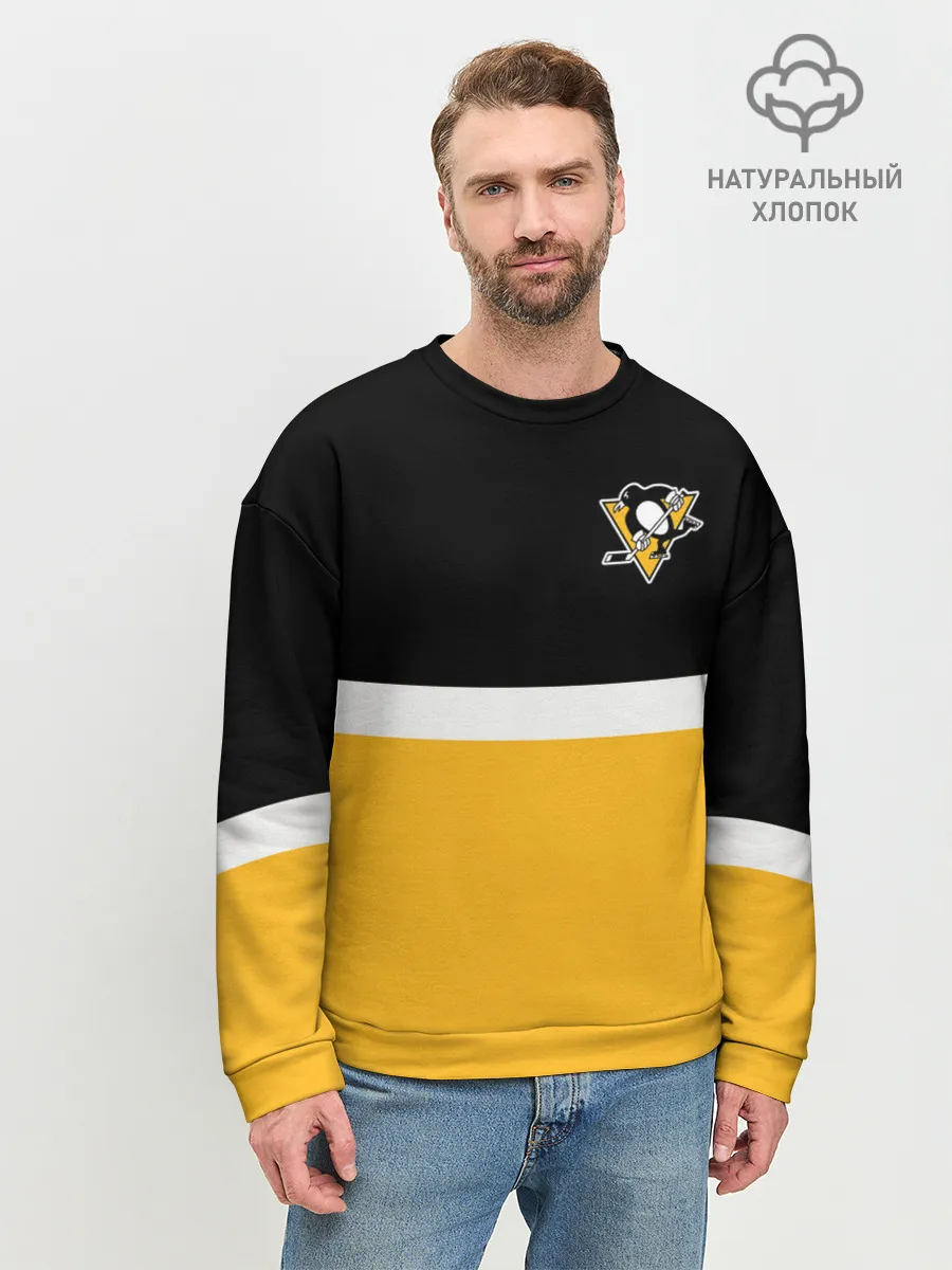 Мужской свитшот базовый / Питтсбург Пингвинз НХЛ