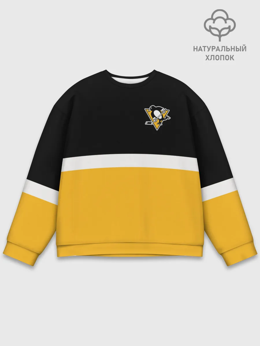 Мужской свитшот базовый / Питтсбург Пингвинз НХЛ