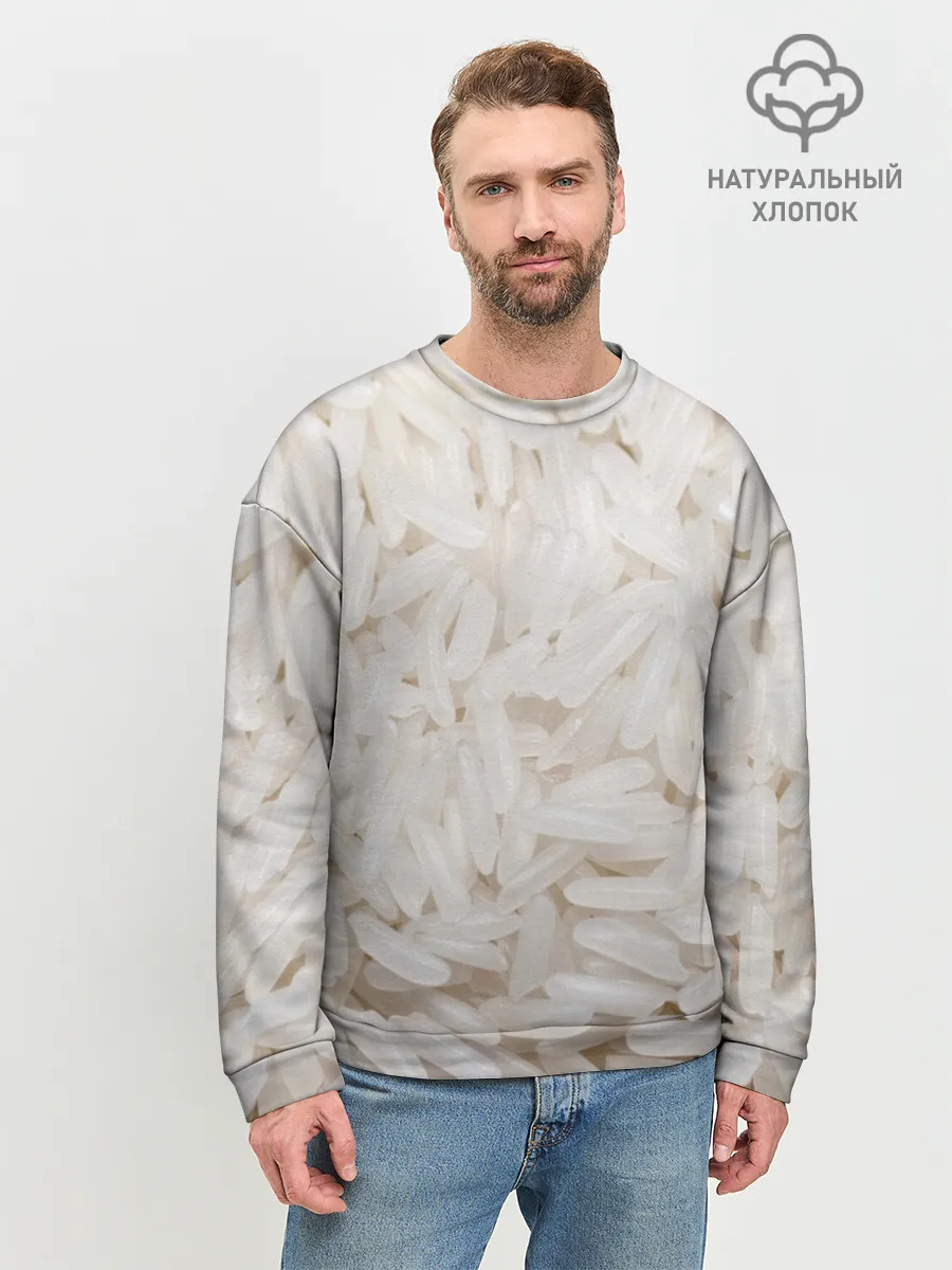 Мужской свитшот базовый / Рис/еда